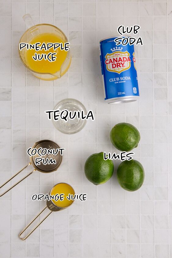 pineapple rum cocktail, Pineapple Rum Cocktail Ingredients