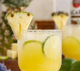 pineapple rum cocktail, Pineapple Rum Cocktail on a Counter