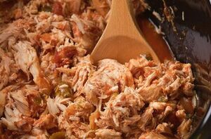 This slow cooker salsa chicken is the kind of meal that practically makes itself