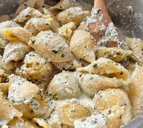 15 minute creamy pesto and ricotta pasta, Easy Pesto and Ricotta Pasta