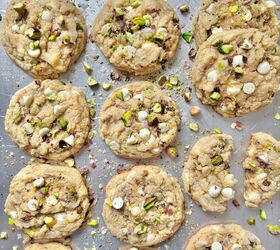 pistachio white chocolate cookies, Pistachio White Chocolate Cookies