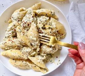 15 minute creamy pesto and ricotta pasta, Creamy Pesto and Ricotta Pasta