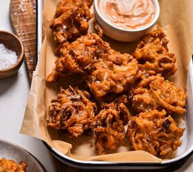 Spicy Onion Ring Fritters (Bhaji)