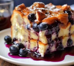 blueberry cream cheese french toast bake