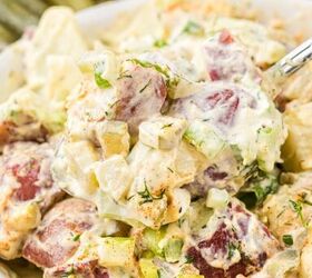 potato salad with dill pickles
