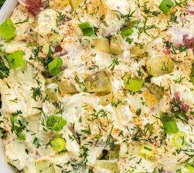 potato salad with dill pickles