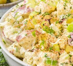potato salad with dill pickles