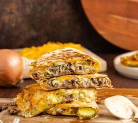 big mac quesadilla, Big Mac Quesadillas Stacked