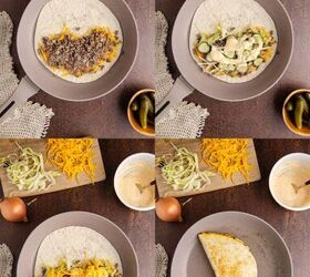 big mac quesadilla, Big Mac Quesadilla being made in a pan