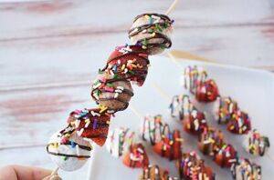 These donut hole skewers are a quick and adorable way to impress your guests
