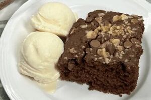 This decadent cake is perfectly fudgy while sneaking in a healthy twist