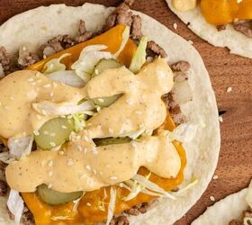 big mac tacos, Big Mac Tacos close up