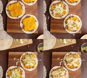 big mac tacos, Big Mac Tacos being assembled
