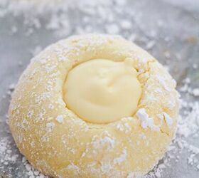 5 ingredient lemon white chocolate cookies with cake mix, A lemon cookie closer view