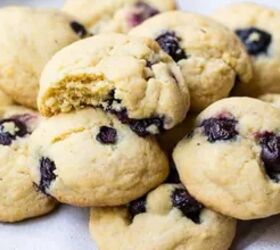 These lemon blueberry cookies have a delicious punch of flavor (and they're pretty!)