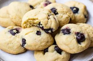 These lemon blueberry cookies have a delicious punch of flavor (and they're pretty!)