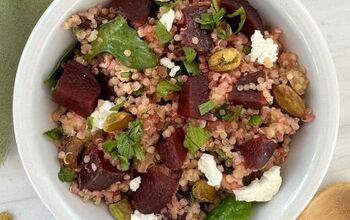 Quinoa Beet Salad With Pistachios and Goat Cheese