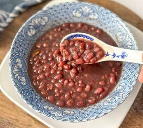 easy red bean soup instant pot recipe you must try, Red beans floating in a thick sweet broth served warm
