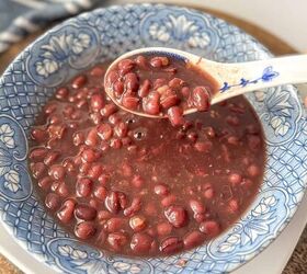 easy red bean soup instant pot recipe you must try, Classic red bean soup with a vintage style spoon and bowl