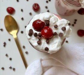 Cherry Chip Blended Chia Pudding Parfaits