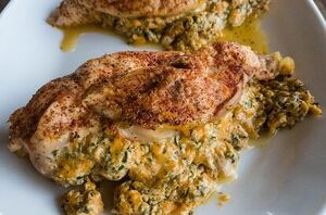 Try this quick & easy Ruth's Chris stuffed chicken for dinner tonight (you'll thank us later!)