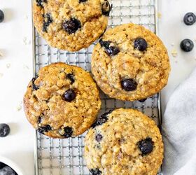 These amazing banana blueberry oatmeal muffins are a little bit healthy, a little bit decadent, and won't last a second in your house!