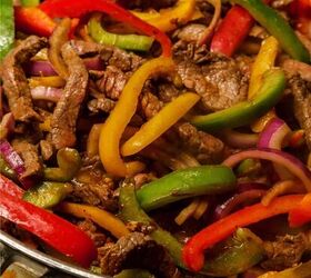 beef fajitas recipe sizzling skillet beef fajitas, Close up image of Beef Fajitas