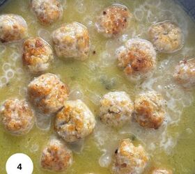 chicken piccata meatballs gf, Cooking the meatballs in the sauce