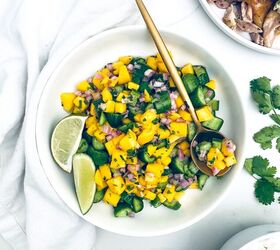 The BEST Cucumber Mango Salad