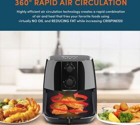 best air fryers under 100 on amazon 2025 edition, Elite Gourmet EAF4617 Electric Digital Hot Air Fryer