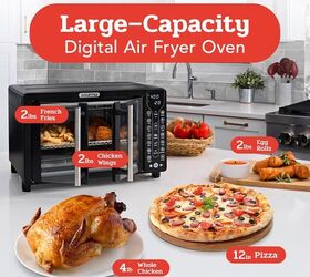 best air fryers under 100 on amazon 2025 edition, Gourmia Toaster Oven Air Fryer Combo 24L Capacity