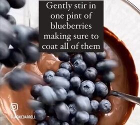 chocolate covered blueberry clusters