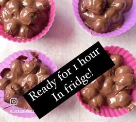 chocolate covered blueberry clusters