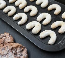 original pismaniye recipe the turkish version of cotton candy, baked cookies beside baked pastry on sheet pan