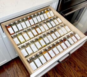 the best spice racks to organize your kitchen and actually use them, Clear Acrylic Spice Drawer Organizer 4 Tier 2 Set Expandable