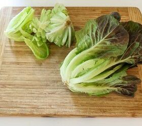 This little gem salad with lemon garlic vinaigrette will definitely hit the spot this summer