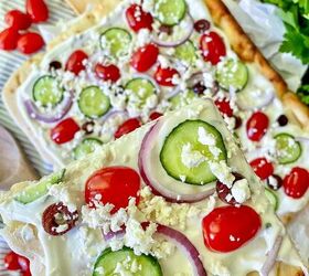 easy greek veggie pizza