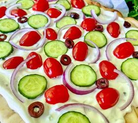 easy greek veggie pizza