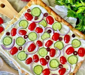 easy greek veggie pizza