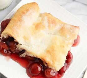 This easy crescent roll cherry cobbler recipe will become one of your favorite 4-ingredient desserts