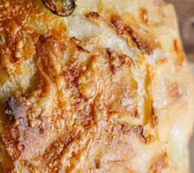 A homemade jalapeño bread that's no-knead & packed with warm, gooey cheese