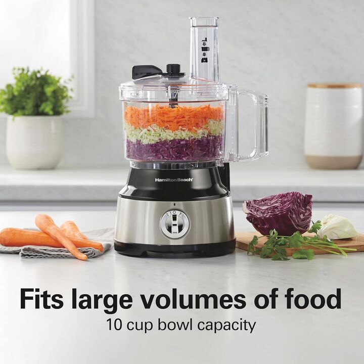 which kitchen appliance should you buy first a complete buyers guide, Hamilton Beach Food Processor Vegetable Chopper