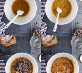 banana chocolate chip cookies, Banana Chocolate Chip Cookies being made in a bowl