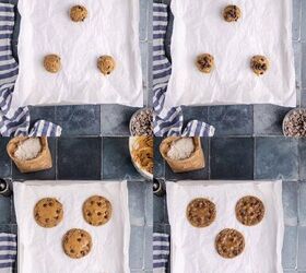 banana chocolate chip cookies, Banana Chocolate Chip Cookies being made on a cookie sheet