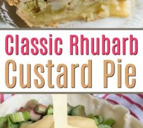 old fashioned rhubarb custard pie recipe, Old Fashioned Rhubarb Custard Pie
