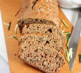This zucchini bread recipe is super easy to make in a bread machine!