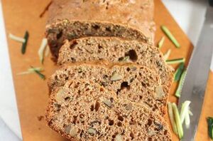 This zucchini bread recipe is super easy to make in a bread machine!