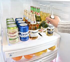 genius ways to organize your fridge like a pro while saving money, Fridge Plus Drink Organizer for Refrigerator