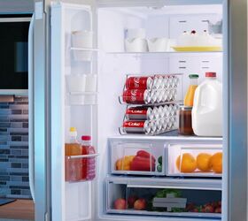 genius ways to organize your fridge like a pro while saving money, Soda Can Organizer for Refrigerator Stackable Can Holder