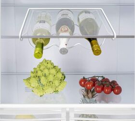 genius ways to organize your fridge like a pro while saving money, Sorbus Fridge Wine Rack Refrigerator Bottle Rack Holds 3 Bottles